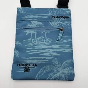 Dakine Honolua Surf Co‎ Hawaiian Print Crossbody Bag Blue Travel Sling Pouch